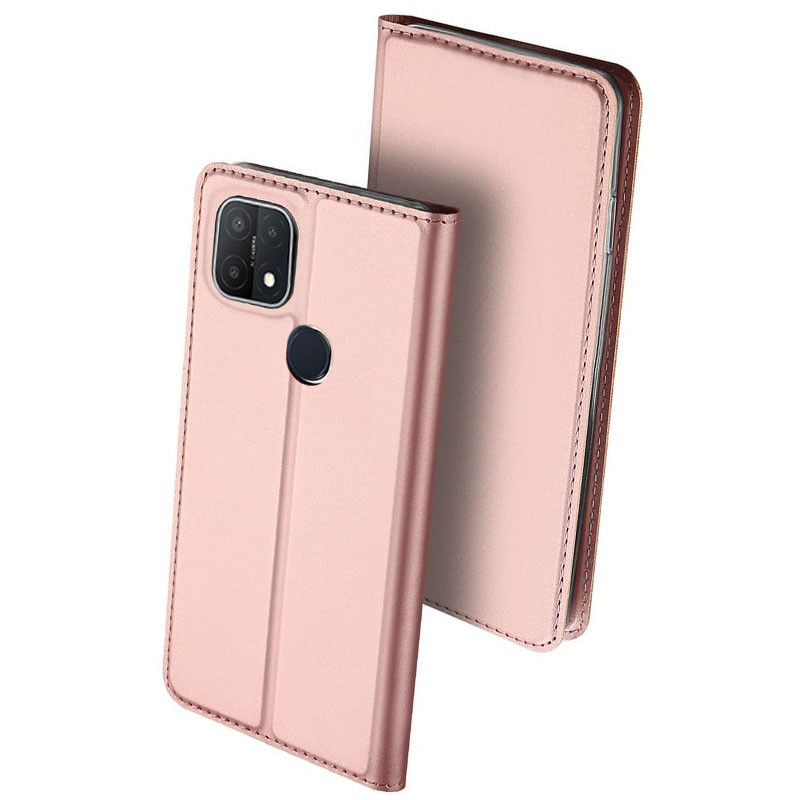 

Чехол-книжка Dux Ducis с карманом для визиток для Oppo A15s / A15 Rose Gold (167168)