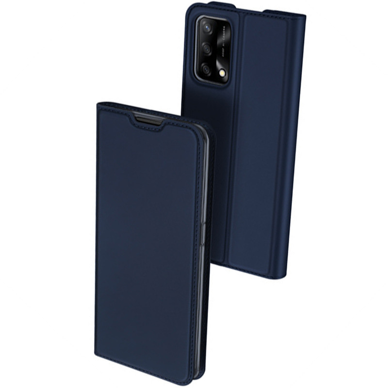 

Чохол-книжка Dux Ducis з кишенею для візиток для Oppo A74 4G (Синій)