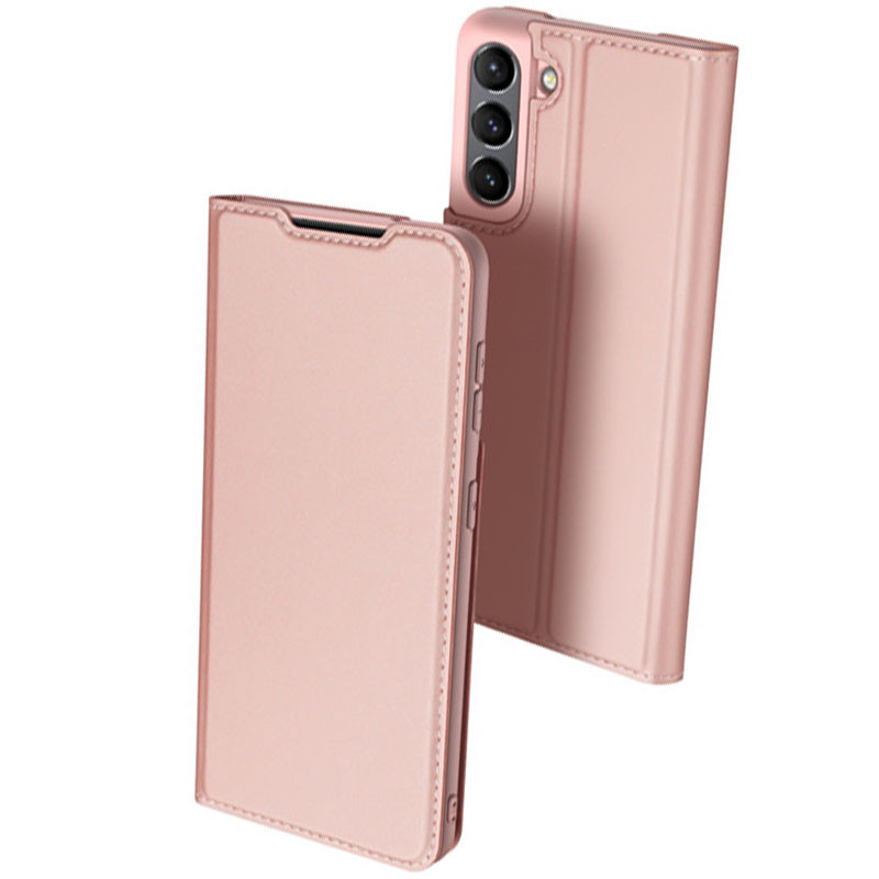 

Чохол-книжка Dux Ducis з кишенею для візиток для Samsung Galaxy S21 FE (Rose Gold)