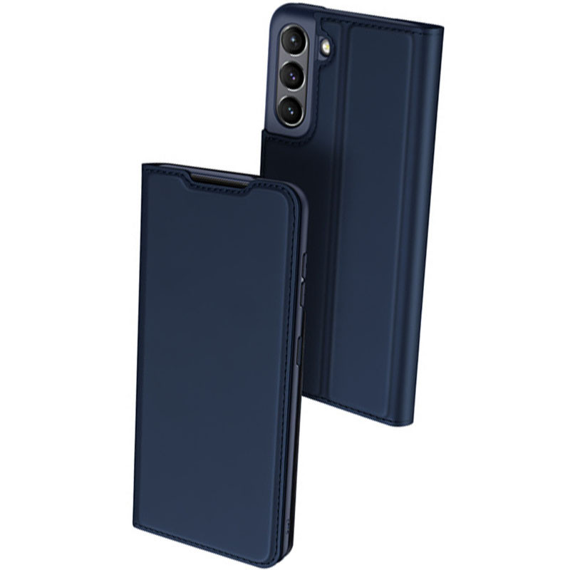 

Чохол-книжка Dux Ducis з кишенею для візиток для Samsung Galaxy S21 FE (Синій)