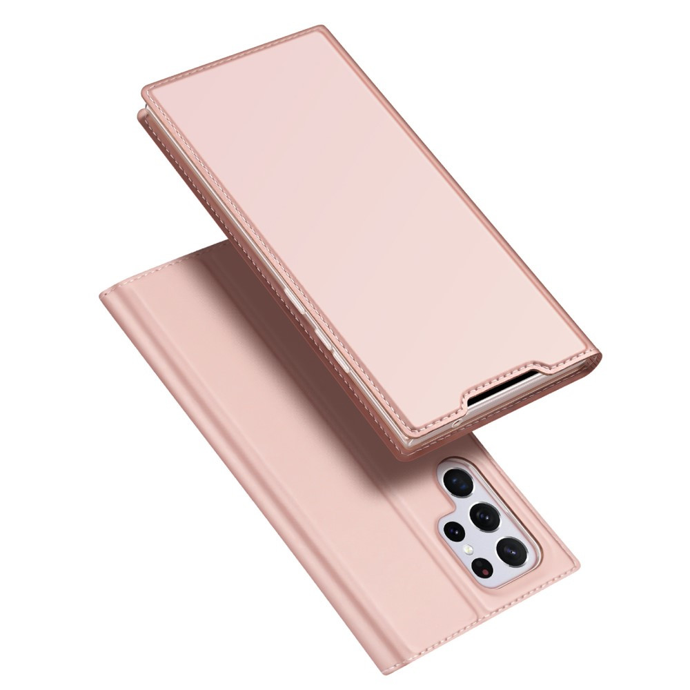 

Чехол-книжка Dux Ducis с карманом для визиток для Samsung Galaxy S22 Ultra Rose Gold (202353)