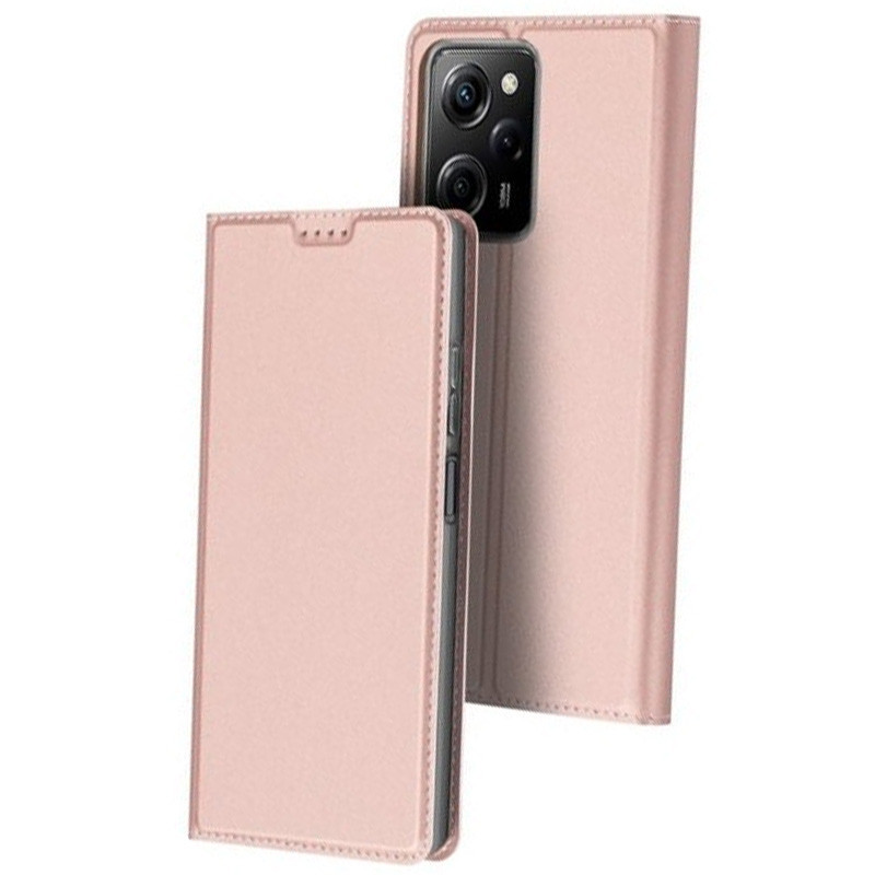 

Чехол-книжка Dux Ducis с карманом для визиток для Xiaomi Redmi Note 12 Pro 5G Rose Gold (249587)