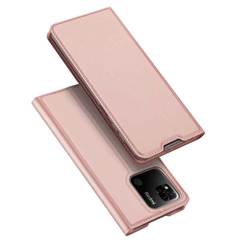 

Чехол-книжка Dux Ducis с карманом для визиток для Xiaomi Redmi 10C Rose Gold (213105)
