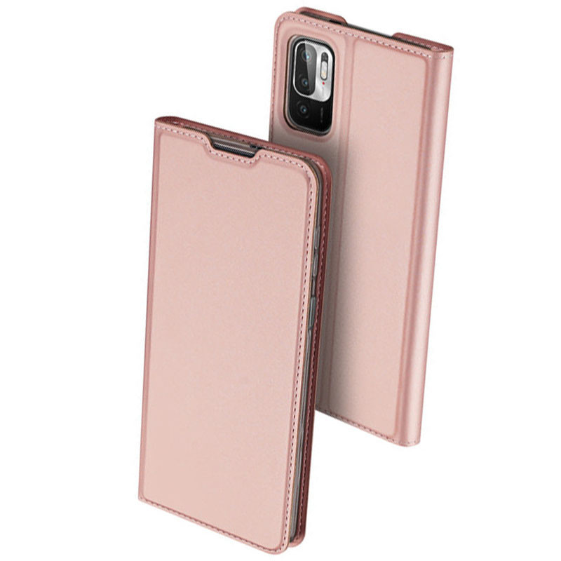 

Чехол-книжка Dux Ducis с карманом для визиток для Xiaomi Redmi Note 10 5G / Poco M3 Pro Rose Gold (185700)