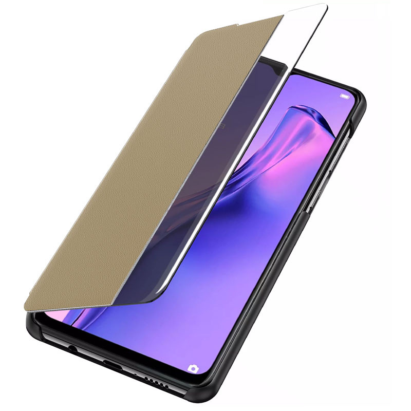 

Чехол-книжка Smart View Cover для Samsung Galaxy A71 Золотой / Светлое окошко (201358)