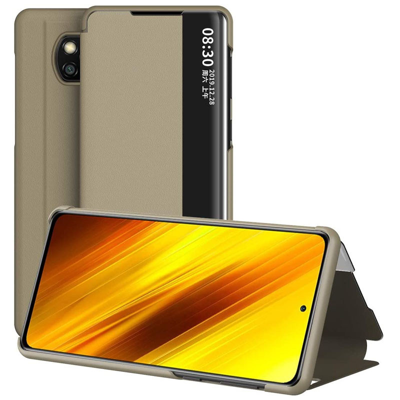 

Чехол-книжка Smart View Cover для Xiaomi Poco X3 NFC / Poco X3 Pro Золотой (166188)