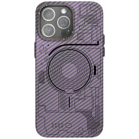 Чохол M-Tech Carbon soft touch with Magnetic Safe для Apple iPhone 12 Pro Max