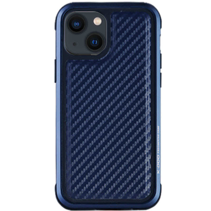 

Чехол PC+TPU+Metal K-DOO MARS Series для Apple iPhone 13 (6.1") Carbon Blue (200307)