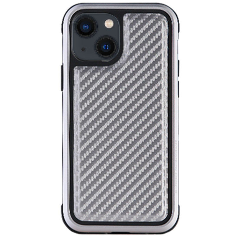 

Чехол PC+TPU+Metal K-DOO MARS Series для Apple iPhone 13 mini (5.4") Carbon Silver (200315)