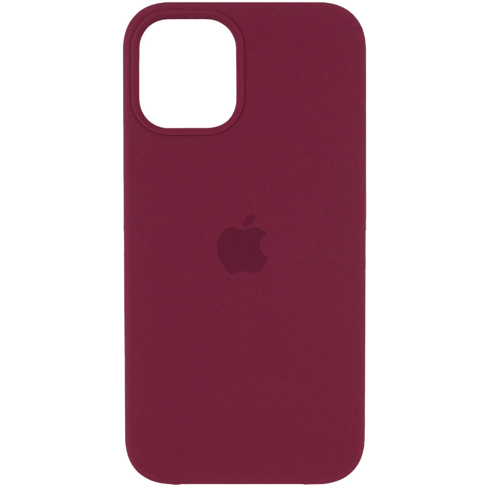 

Чохол Silicone Case (AA) для Apple iPhone 12 Pro Max (Бордовий / Plum)