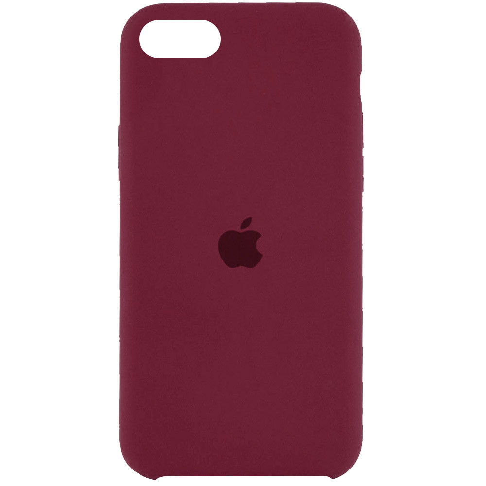 

Чехол Silicone Case (AA) для Apple iPhone SE (2020) Бордовый / Plum (162504)
