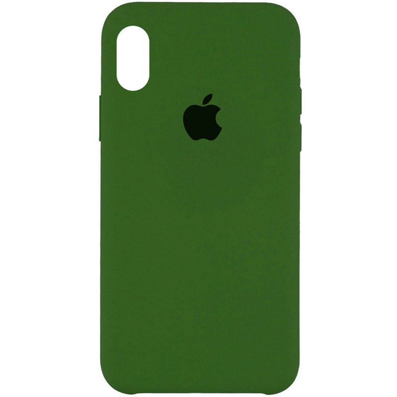 

Чохол Silicone Case (AA) для Apple iPhone XS (5.8") (Зелений / Olive)