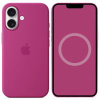 Чехол Silicone case (AAA) full with Magsafe and Animation для Apple iPhone 16 (6.1")