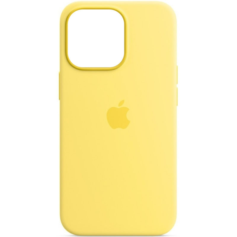 

Чехол Silicone case (AAA) full with Magsafe для Apple iPhone 13 (6.1") Желтый / Lemon Zest (247461)