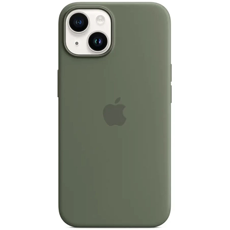 

Чехол Silicone case (AAA) full with Magsafe для Apple iPhone 14 (6.1") Зеленый / Olive (247511)