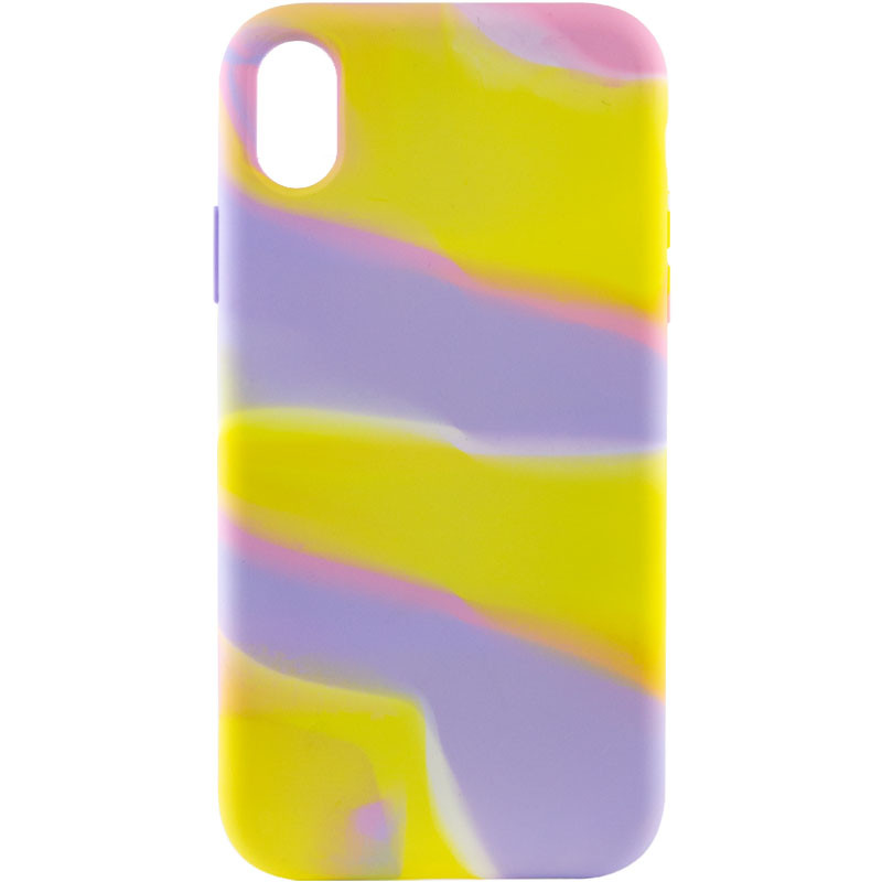 

Чехол Silicone case full Aquarelle для Apple iPhone XR (6.1") Сиренево-желтый (215200)