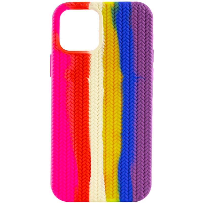 

Чохол Silicone case Full Braided для Apple iPhone 11 (6.1") (Рожевий / фіолетовий)