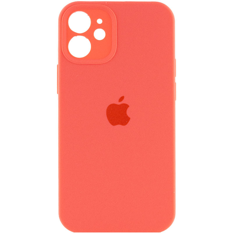 

Чохол Silicone Case Full Camera Protective (АА) для Apple iPhone 12 mini (Помаранчевий / Pink citrus)