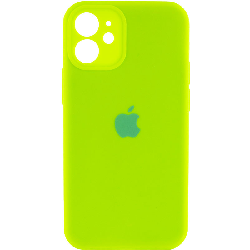 

Чехол Silicone Case Full Camera Protective (AA) для Apple iPhone 12 mini (5.4") Салатовый / Neon green (197741)