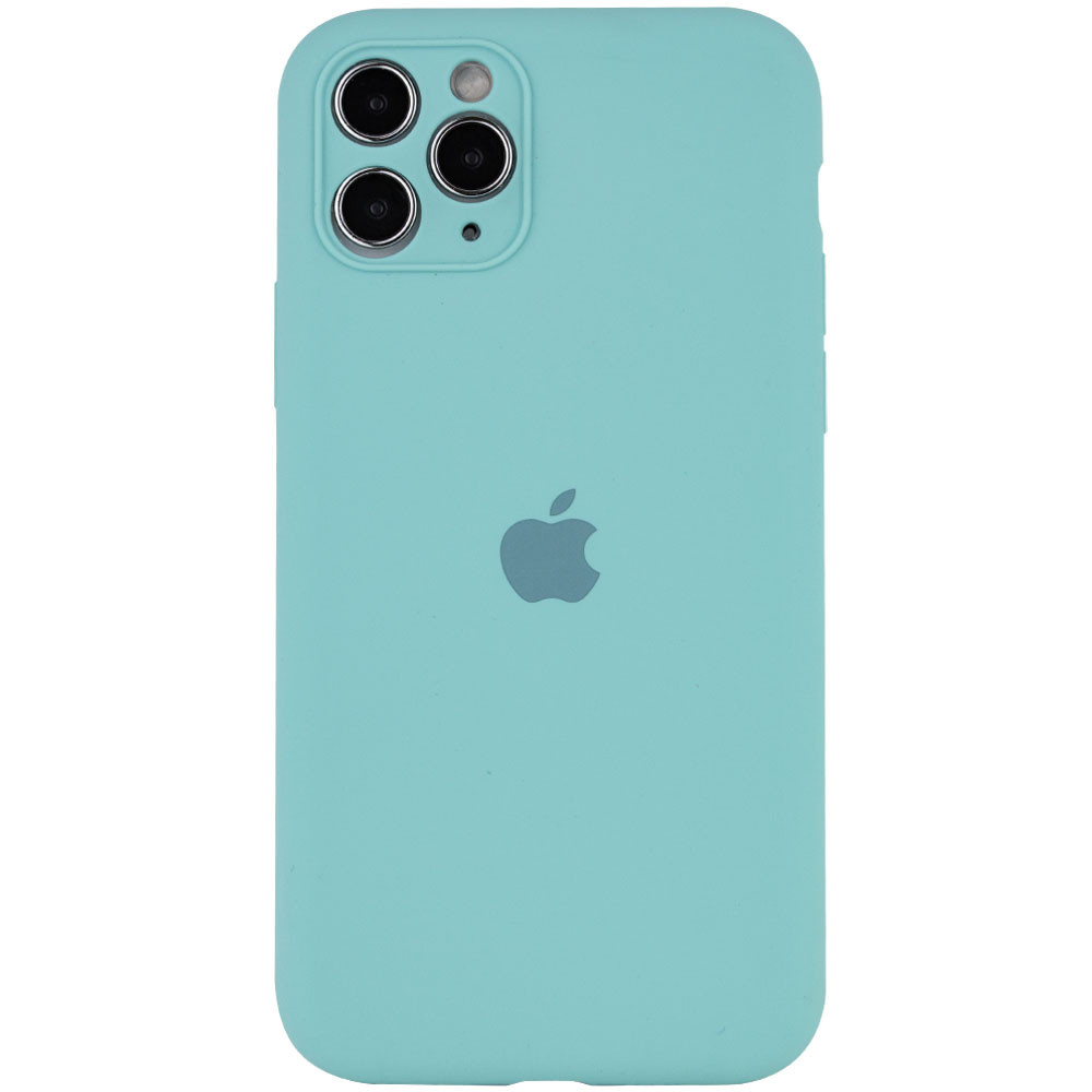 

Чехол Silicone Case Full Camera Protective (AA) для Apple iPhone 12 (6.1'') Бирюзовый / Ice Blue (162262)