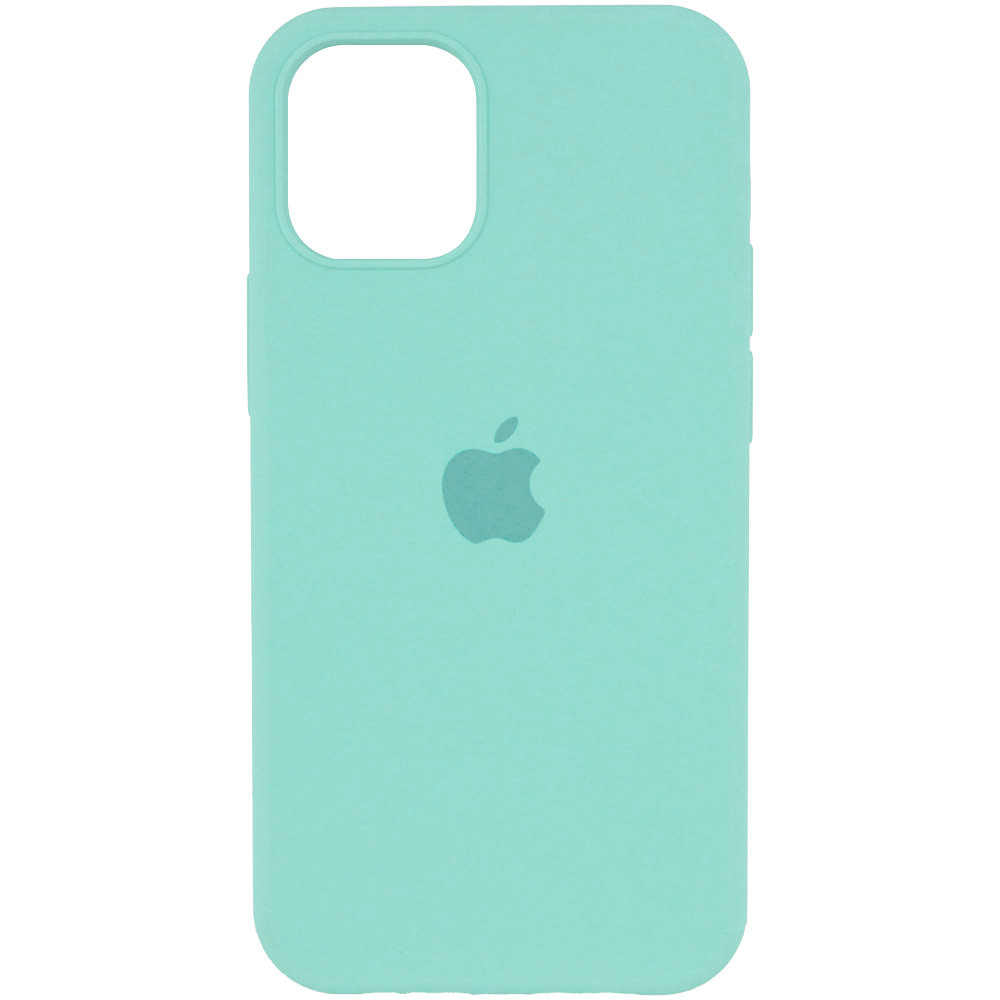 

Чехол Silicone Case Full Protective (AA) для Apple iPhone 12 Pro Max (6.7") Бирюзовый / Ice Blue (160609)