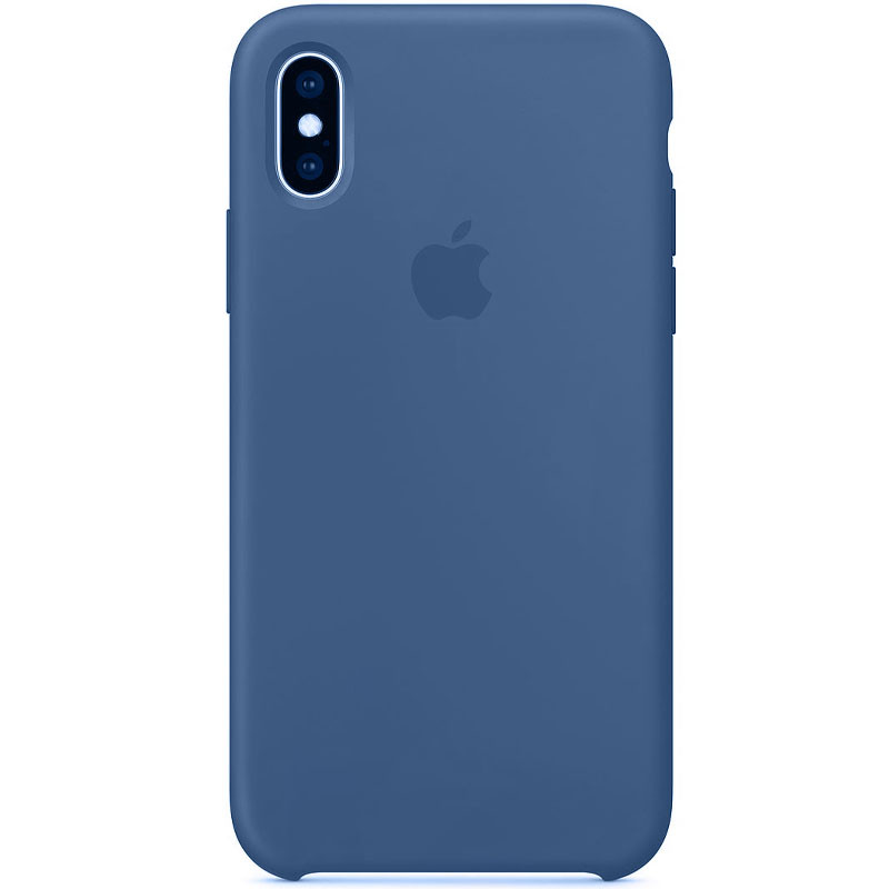 

Чехол Silicone Case Full Protective (AA) для Apple iPhone X (5.8") / XS (5.8") Синий / New Blue (191522)
