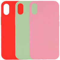 Чехол Silicone Case Full Protective (AA) NO LOGO для Apple iPhone X / XS (5.8")