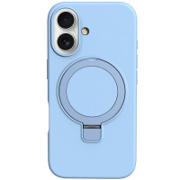 Чохол Silicone Case Full Protective NO LOGO with Ring для Apple iPhone 16 (6.1")