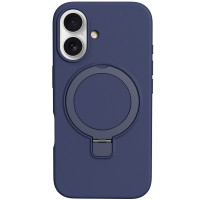 Чохол Silicone Case Full Protective NO LOGO with Ring для Apple iPhone 16 (6.1")