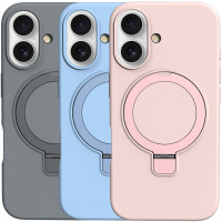 Чехол Silicone Case Full Protective NO LOGO with Ring для Apple iPhone 16 Plus (6.7")