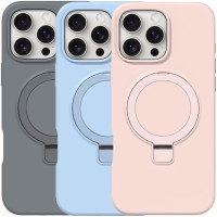 Чехол Silicone Case Full Protective NO LOGO with Ring для Apple iPhone 16 Pro (6.3")