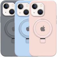 Чехол Silicone Case Full Protective with Ring для Apple iPhone 15 (6.1")
