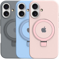 Чехол Silicone Case Full Protective with Ring для Apple iPhone 16 Plus (6.7")