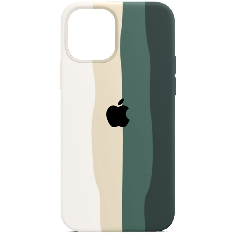 

Чохол Silicone case Full Rainbow для Apple iPhone 11 Pro (5.8") (Білий / зелений)