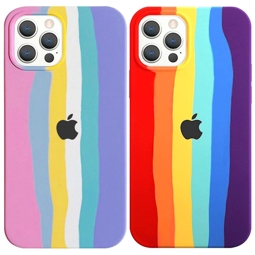 

Чохол Silicone case Full Rainbow для Apple iPhone 12 Pro Max