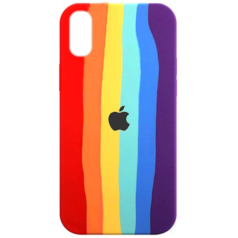 

Чехол Silicone case Full Rainbow для Apple iPhone X / XS (5.8") Красный / Фиолетовый (184806)