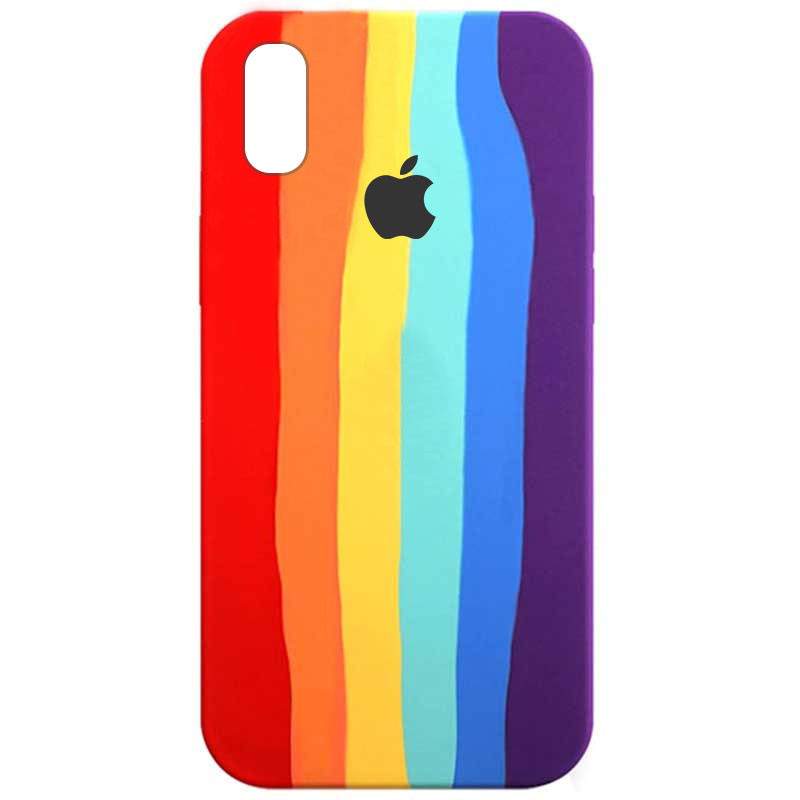 

Чохол Silicone case Full Rainbow для Apple iPhone XS Max (6.5") (Червоний / фіолетовий)