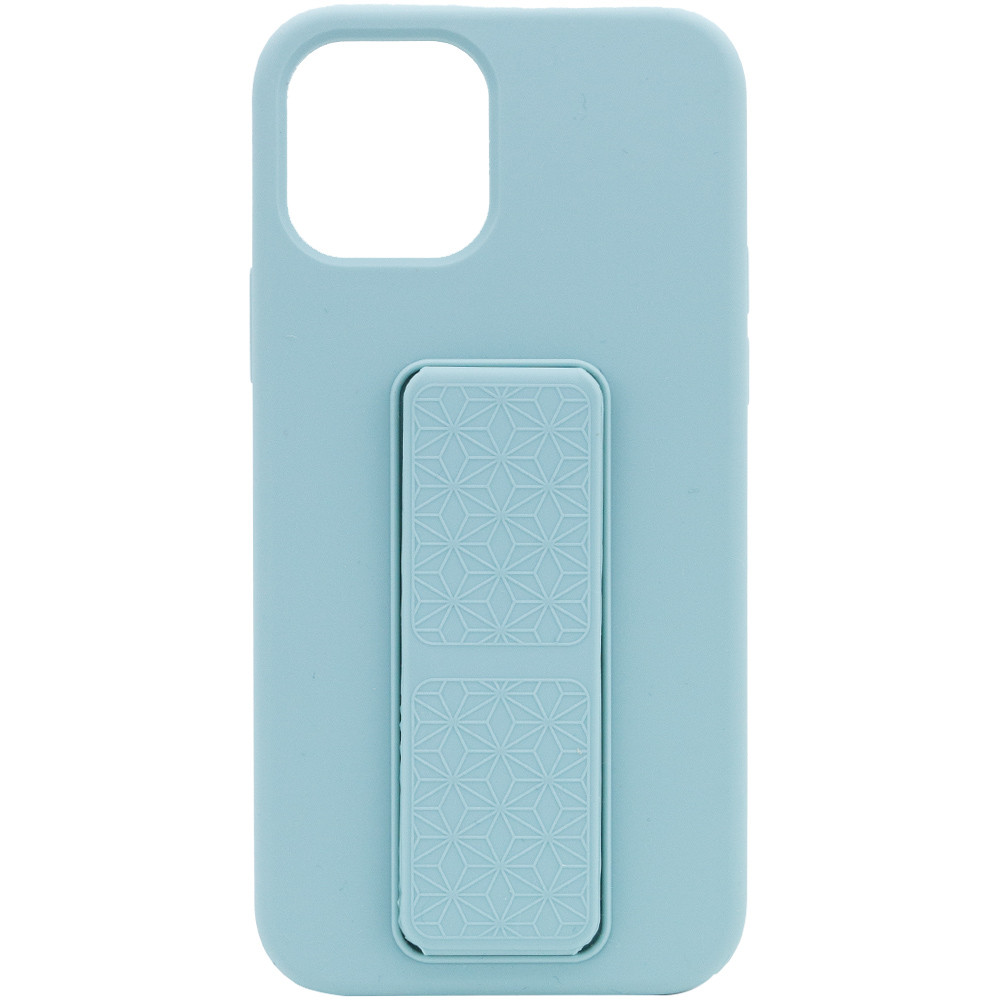 

Чохол Silicone Case Hand Holder для Apple iPhone 12 Pro Max (Бірюзовий / Ice Blue)