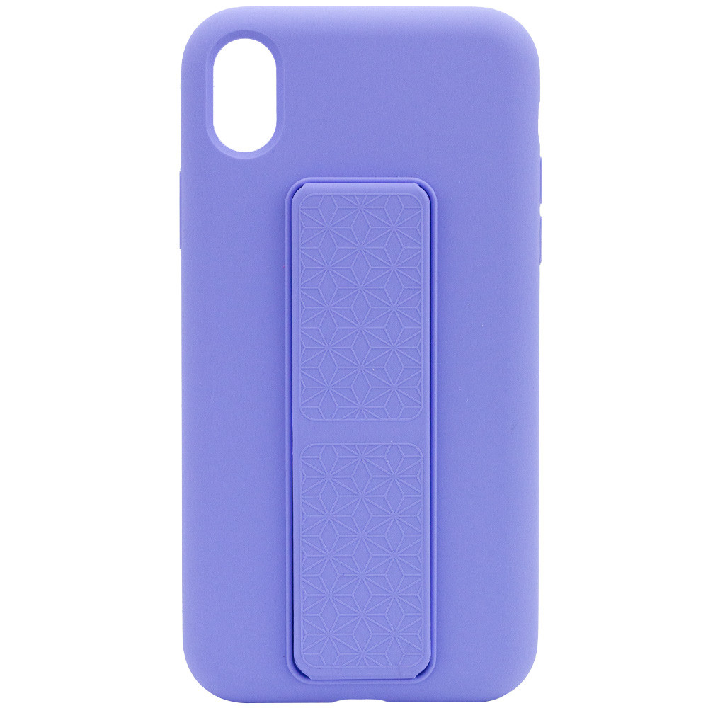 

Чохол Silicone Case Hand Holder для Apple iPhone XR (6.1") (Бузковий / Dasheen)