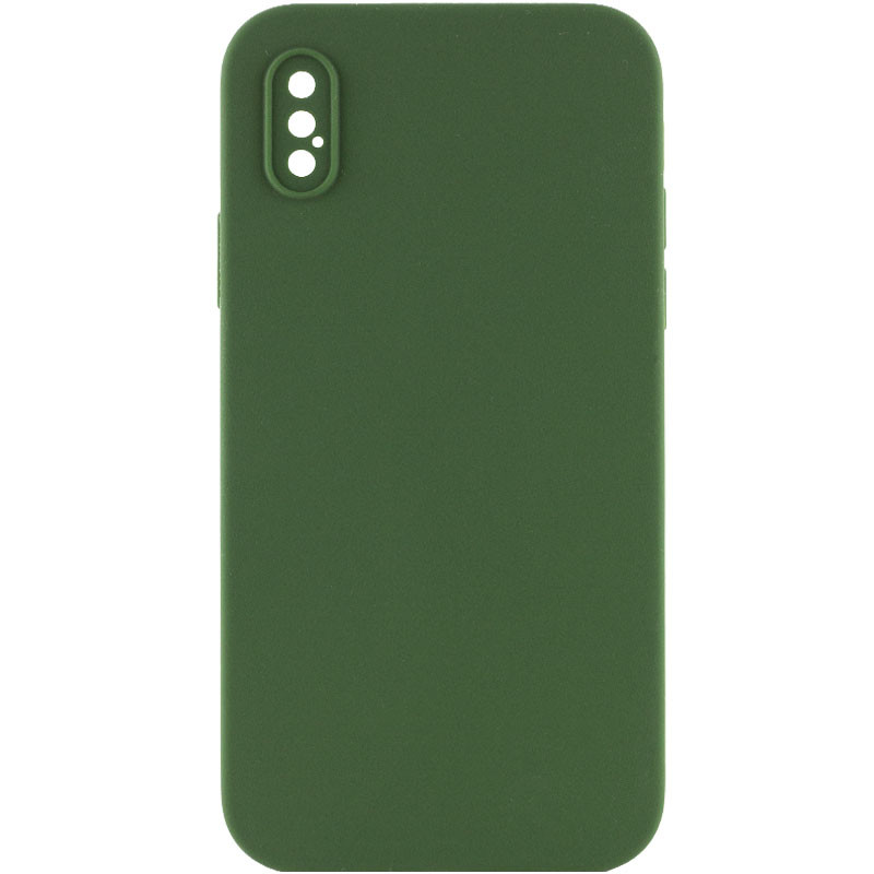 

Чохол Silicone Case Lakshmi Square Full Camera для Apple iPhone XS Max (6.5") (Зелений / Army green)