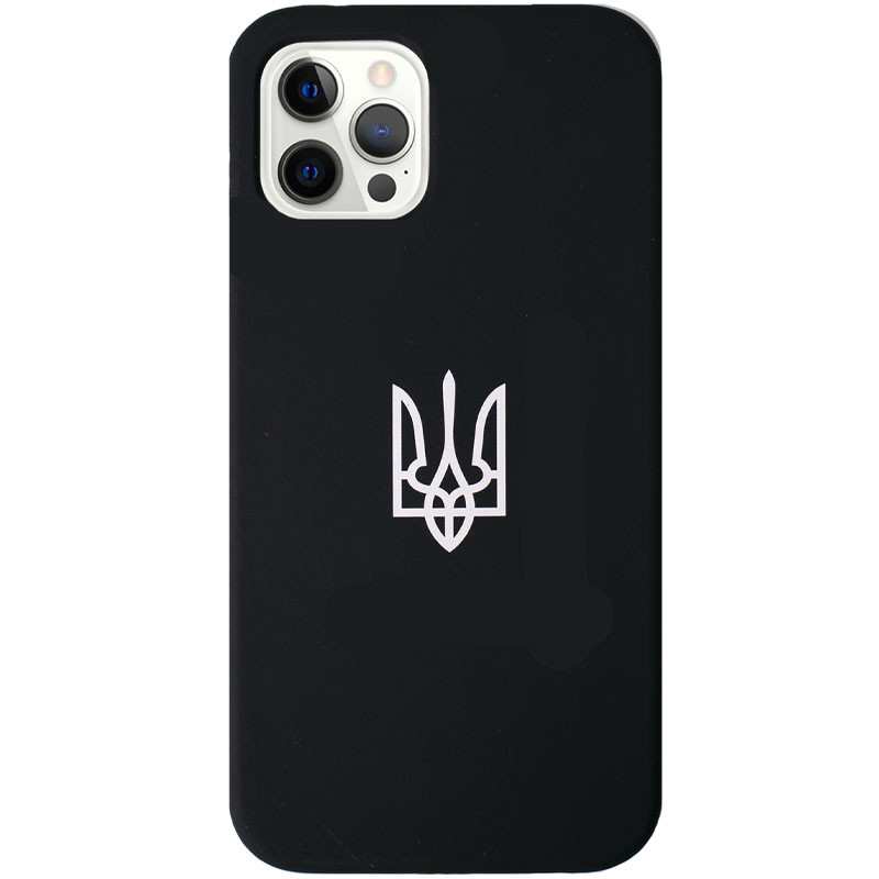 

Чохол Silicone Case Patriot series для Apple iPhone 12 Pro Max (Black)