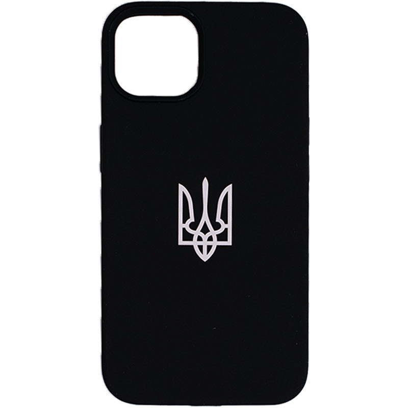 

Чохол Silicone Case Patriot series для Apple iPhone 13 (6.1") (Black)