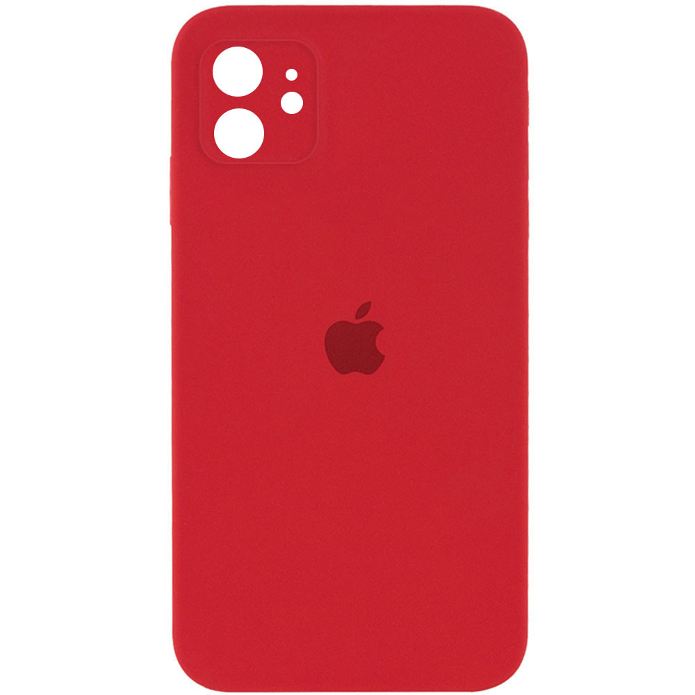 

Чохол Silicone Case Square Full Camera Protective (AA) для Apple iPhone 11 (6.1") (Червоний / Camellia)