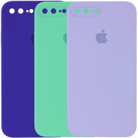 Чехол Silicone Case Square Full Camera Protective (AA) для Apple iPhone 8 plus (5.5'')