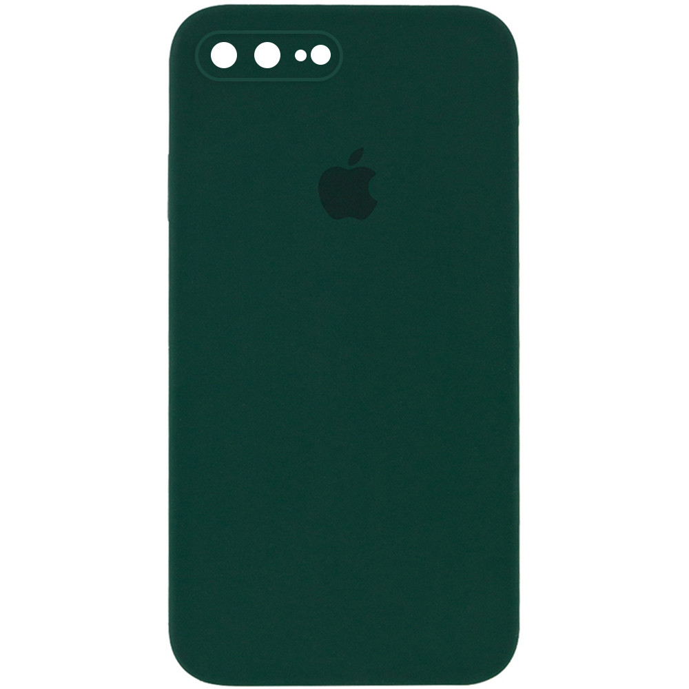 

Чохол Silicone Case Square Full Camera Protective (AA) для Apple iPhone 8 plus (5.5'') (Зелений / Dark green)