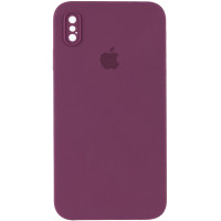 Чехол Silicone Case Square Full Camera Protective (AA) для Apple iPhone XS / X (5.8")