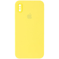 Чехол Silicone Case Square Full Camera Protective (AA) для Apple iPhone XS / X (5.8")