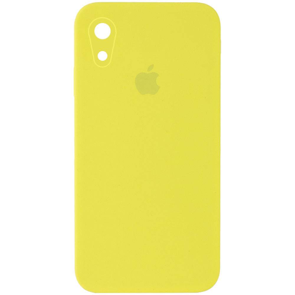 

Чехол Silicone Case Square Full Camera Protective (AA) для Apple iPhone XR (6.1") Желтый / Bright Yellow (155318)