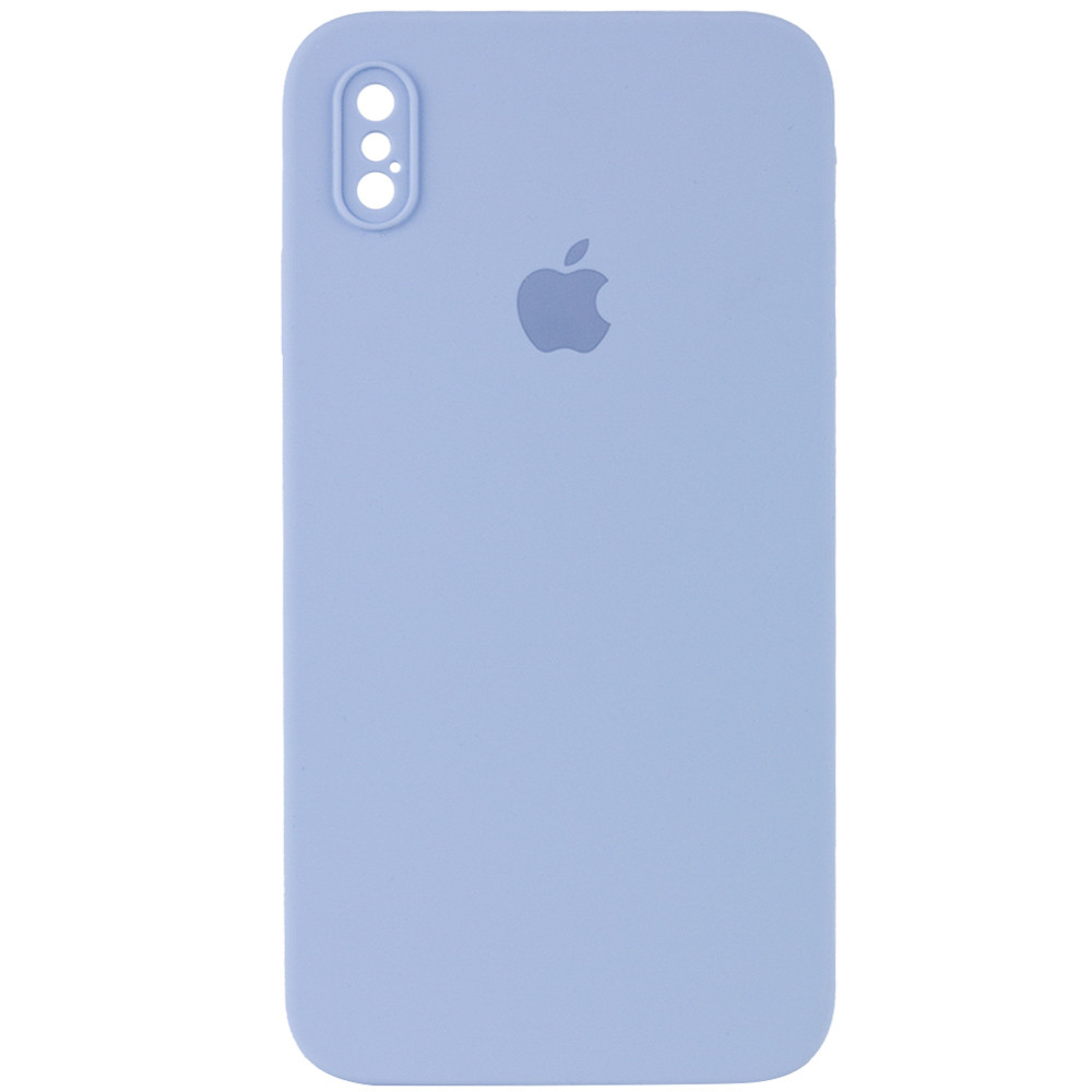 

Чохол Silicone Case Square Full Camera Protective (AA) для Apple iPhone XS Max (6.5") (Блакитний / Mist blue)