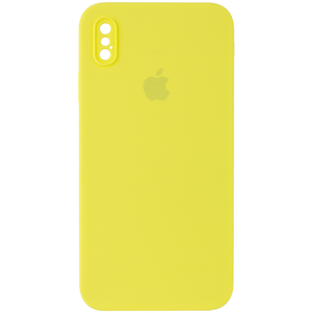 

Чехол Silicone Case Square Full Camera Protective (AA) для Apple iPhone XS Max (6.5") Желтый / Bright Yellow (155366)